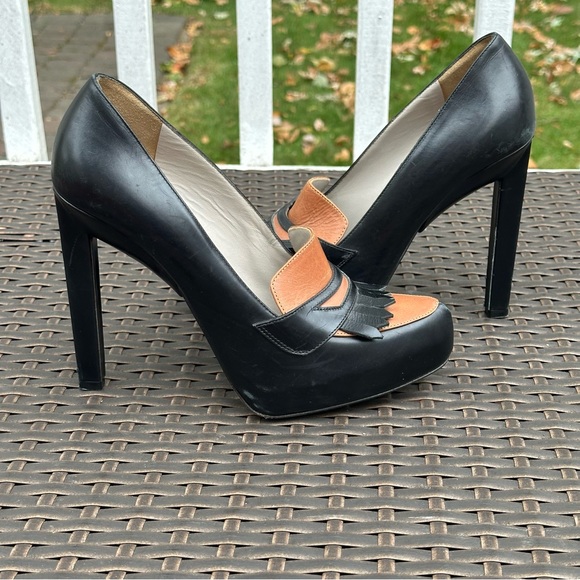 Jason Wu Leather Oxford Two Tone 5" Pumps, Size 9.5 or EU 40.5, Women's Heels - Picture 14 of 14